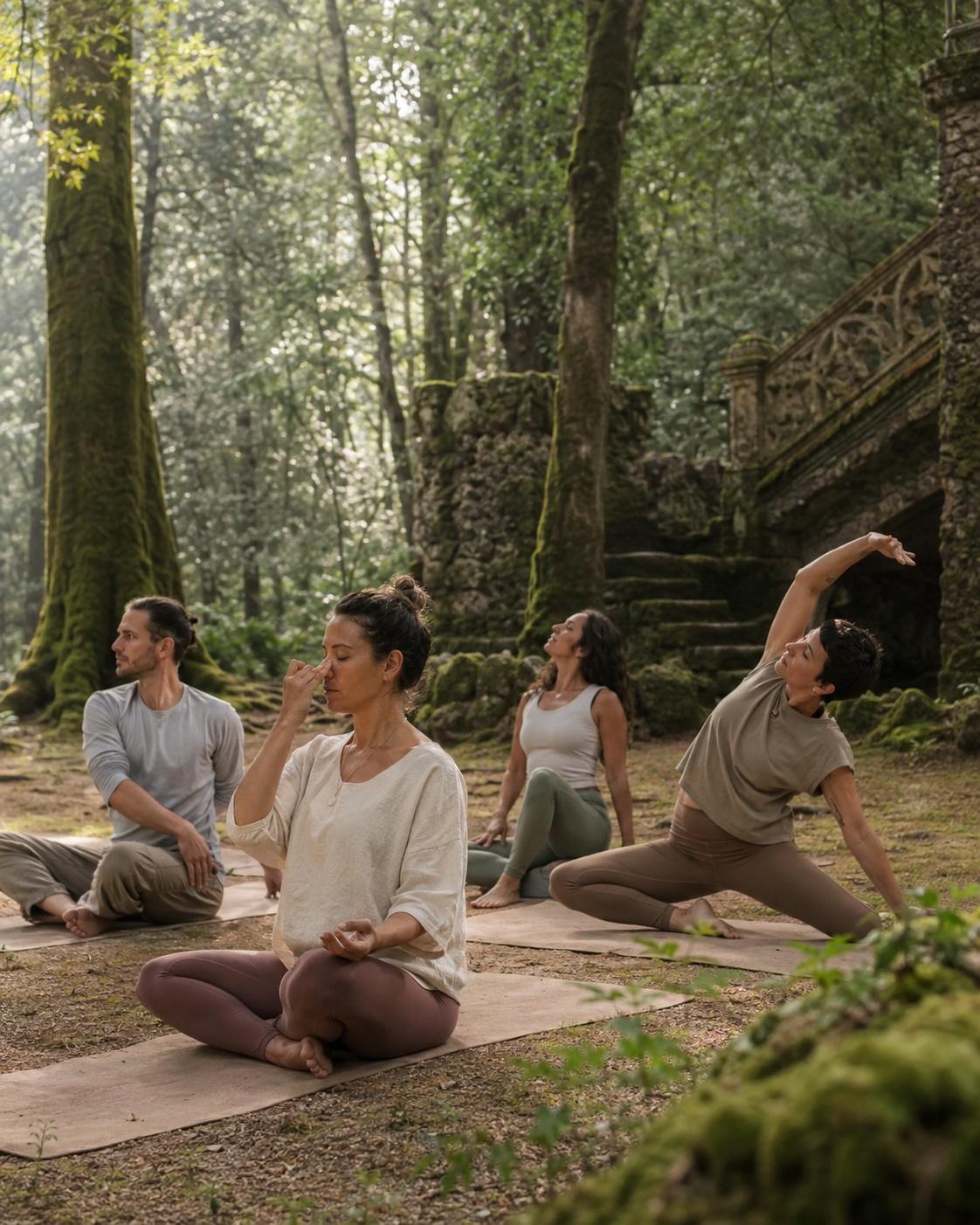 Fotografia da experiência: Yoga na Floresta